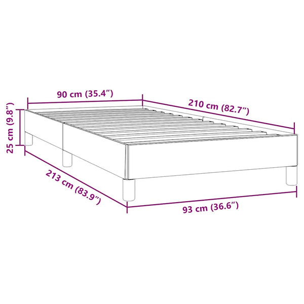 Boxspringbett Dunkelgrün 90x210 cm Samt