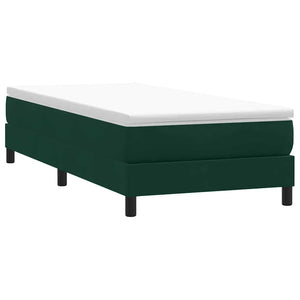 Boxspringbett Dunkelgrün 90x210 cm Samt