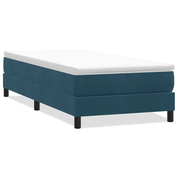 Boxspringbett Dunkelblau 90x210 cm Samt