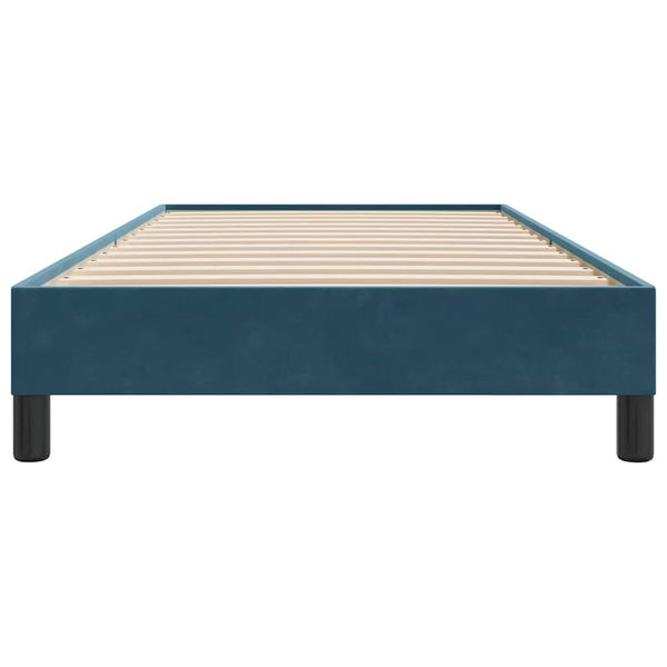 Boxspringbett Dunkelblau 90x210 cm Samt
