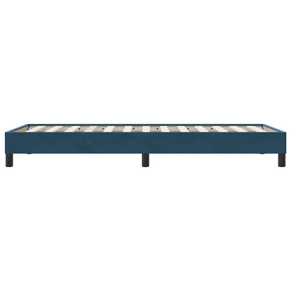 Boxspringbett Dunkelblau 90x210 cm Samt