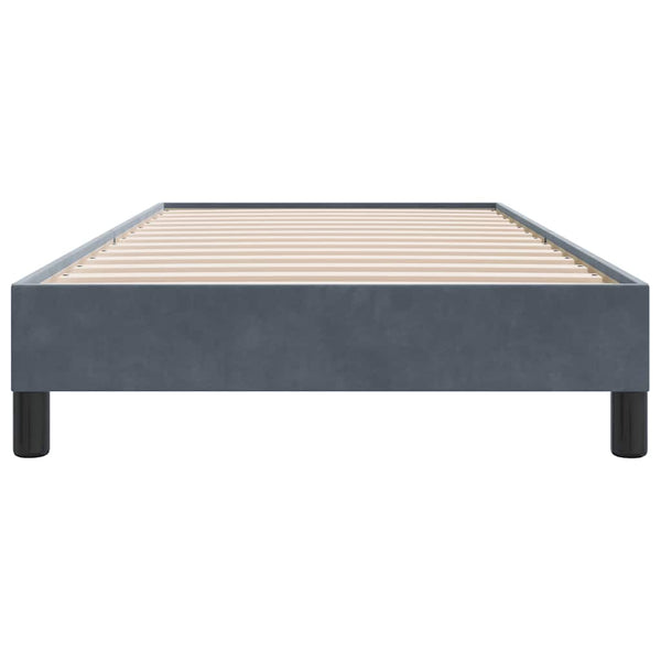 Boxspringbett Dunkelgrau 100x210 cm Samt
