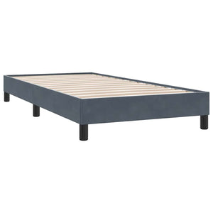Boxspringbett Dunkelgrau 100x210 cm Samt