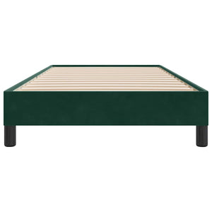 Boxspringbett Dunkelgrün 100x210 cm Samt