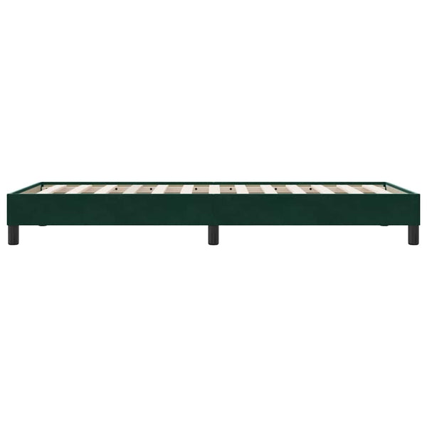 Boxspringbett Dunkelgrün 100x210 cm Samt