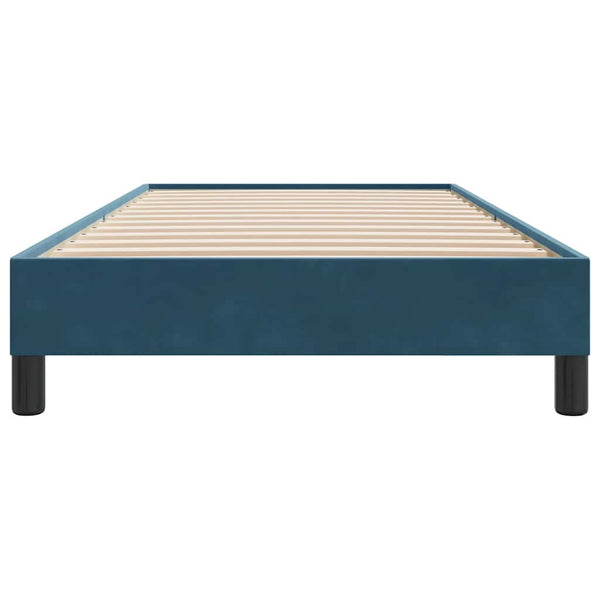 Boxspringbett Dunkelblau 100x210 cm Samt