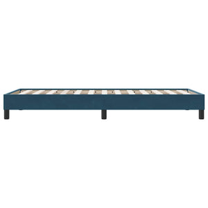 Boxspringbett Dunkelblau 100x210 cm Samt