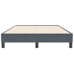 Boxspringbett Dunkelgrau Samt 120x210 cm