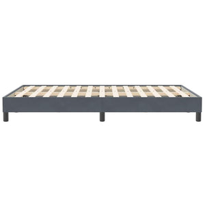 Boxspringbett Dunkelgrau Samt 120x210 cm