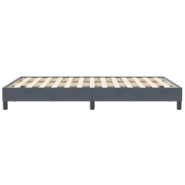Boxspringbett Dunkelgrau Samt 120x210 cm