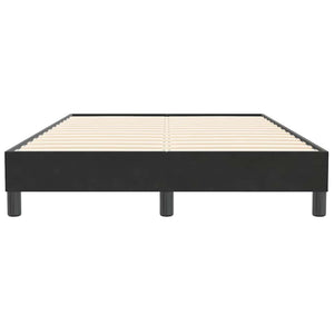 Schwarzes Boxspringbett 120x210 cm Samt