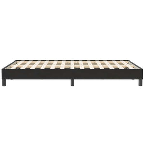 Schwarzes Boxspringbett 120x210 cm Samt