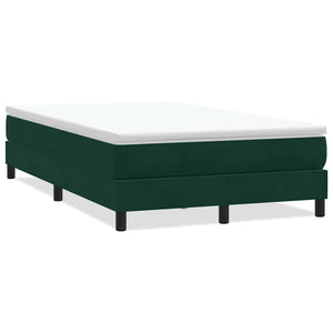 Boxspringbett Dunkelgrün 120x210 cm Samt