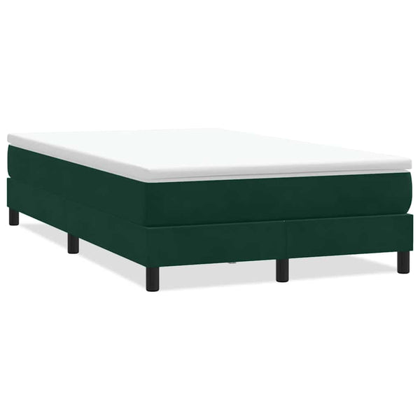 Boxspringbett Dunkelgrün 120x210 cm Samt