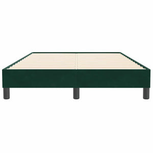 Boxspringbett Dunkelgrün 120x210 cm Samt