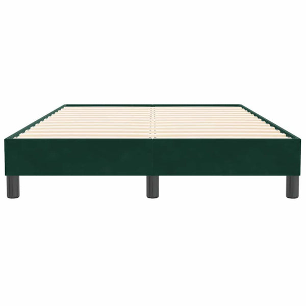 Boxspringbett Dunkelgrün 120x210 cm Samt