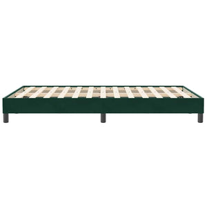 Boxspringbett Dunkelgrün 120x210 cm Samt