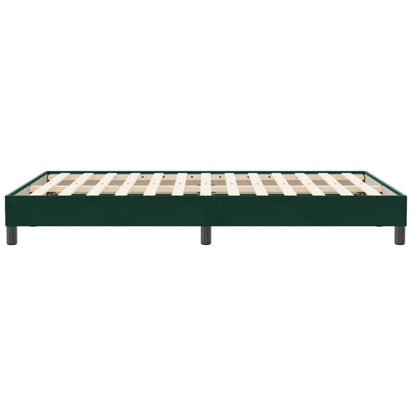 Boxspringbett Dunkelgrün 120x210 cm Samt