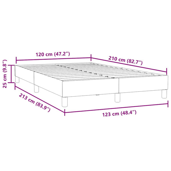 Boxspringbett Dunkelgrün 120x210 cm Samt