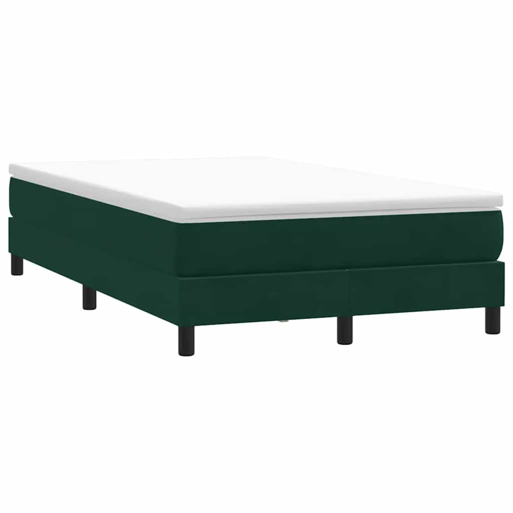 Boxspringbett Dunkelgrün 120x210 cm Samt