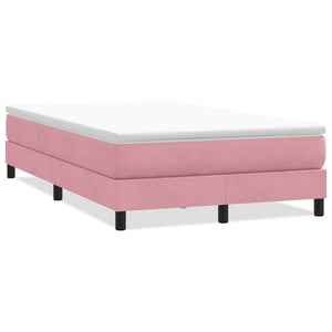 Boxspringbett Rosa 120x210 cm Samt Ohne Matratze