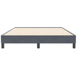 Boxspringbett Dunkelgrau 140x210 cm Samt