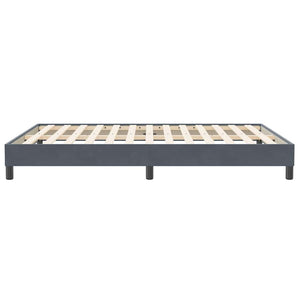 Boxspringbett Dunkelgrau 140x210 cm Samt