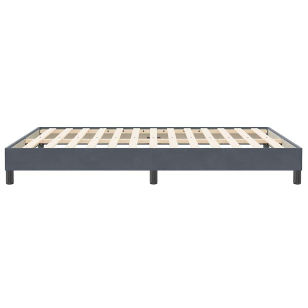 Boxspringbett Dunkelgrau 140x210 cm Samt