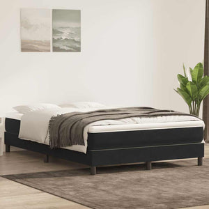 Boxspringbett Schwarz 140x210 cm Samt