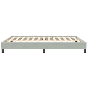Boxspringbett Hellgrau 160x210 cm Samt