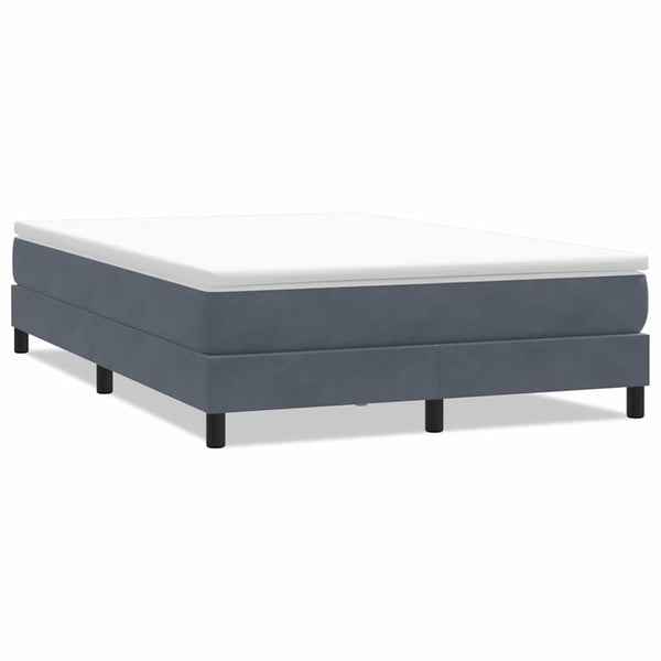 Boxspringbett Dunkelgrau 160x210 cm Samt