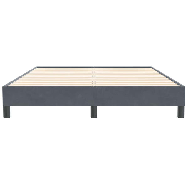 Boxspringbett Dunkelgrau 160x210 cm Samt
