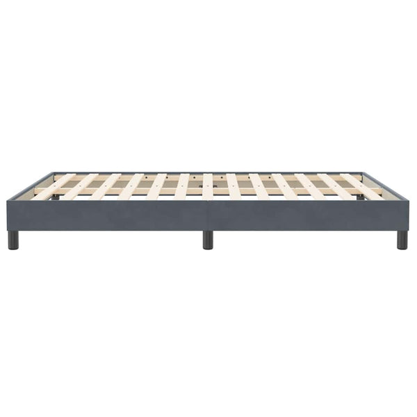 Boxspringbett Dunkelgrau 160x210 cm Samt