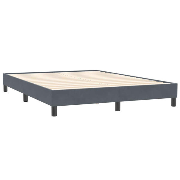 Boxspringbett Dunkelgrau 160x210 cm Samt