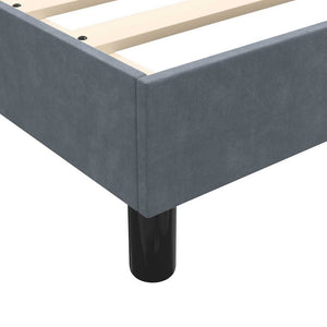 Boxspringbett Dunkelgrau 160x210 cm Samt