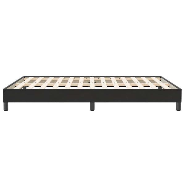 Boxspringbett Schwarz Samt 160x210 cm (Ohne Matratze)