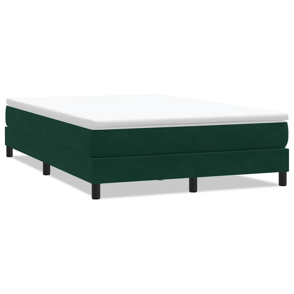 Boxspringbett Dunkelgrün 160x210 cm Samt