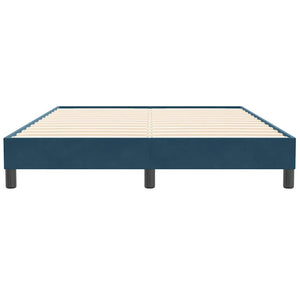 Boxspringbett Dunkelblau 160x210 cm Samt