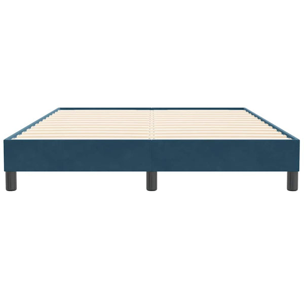 Boxspringbett Dunkelblau 160x210 cm Samt