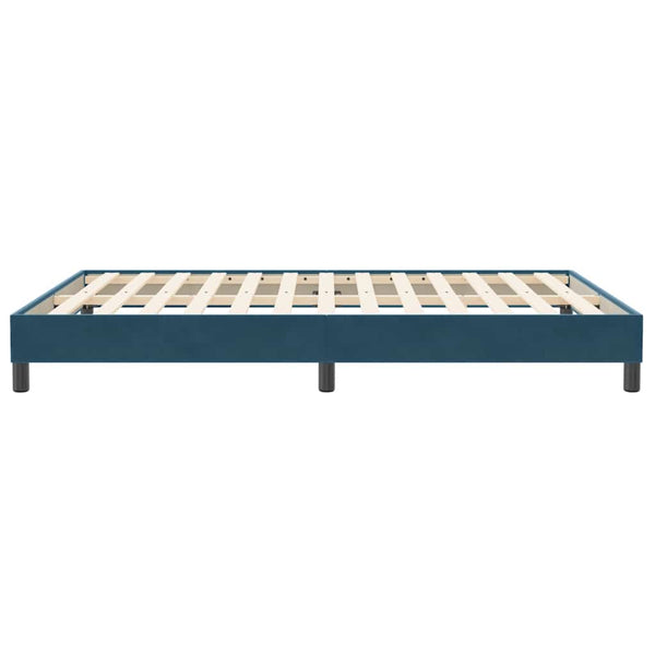 Boxspringbett Dunkelblau 160x210 cm Samt