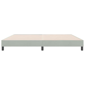 Boxspringbett Hellgrau 180x210 cm Samt