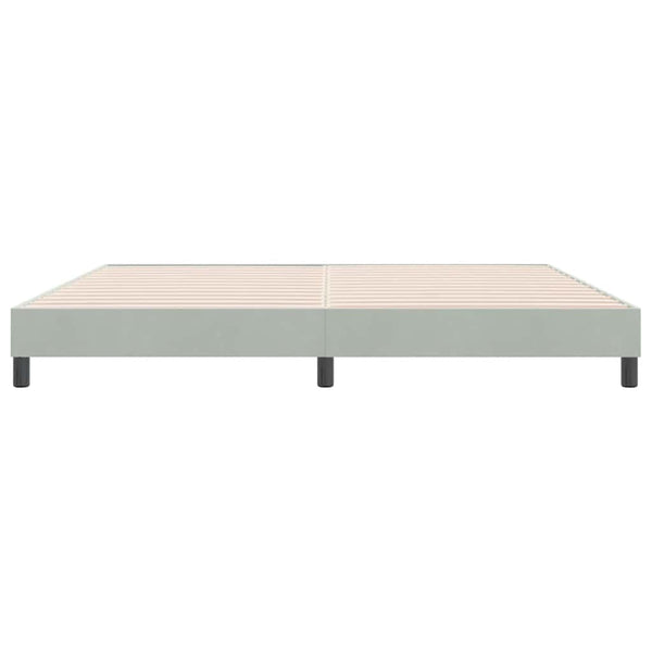 Boxspringbett Hellgrau 180x210 cm Samt