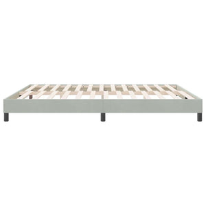 Boxspringbett Hellgrau 180x210 cm Samt