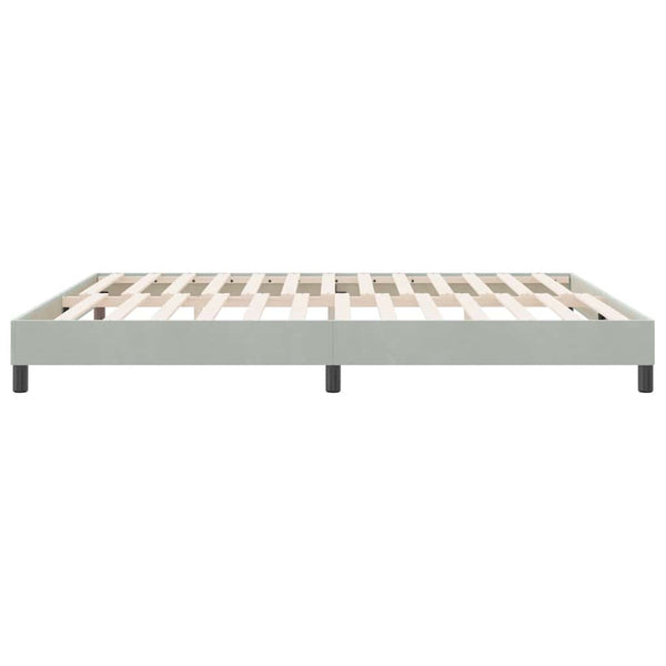 Boxspringbett Hellgrau 180x210 cm Samt