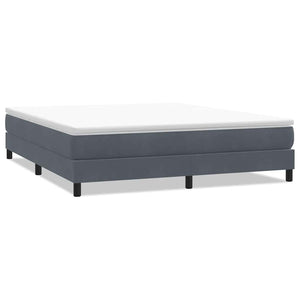 Boxspringbett Dunkelgrau 180x210 cm Samt