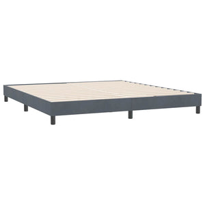 Boxspringbett Dunkelgrau 180x210 cm Samt
