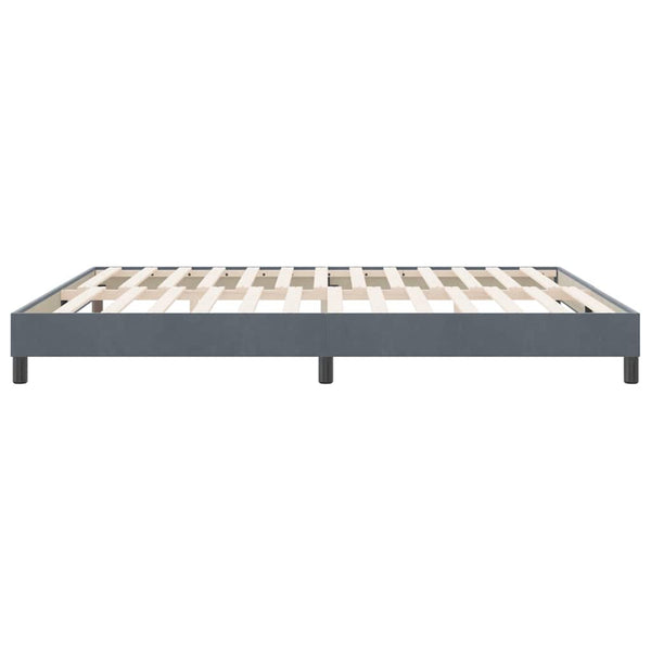 Boxspringbett Dunkelgrau 180x210 cm Samt