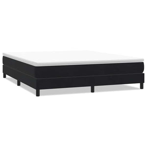 Boxspringbett Schwarz 180x210 cm Samt