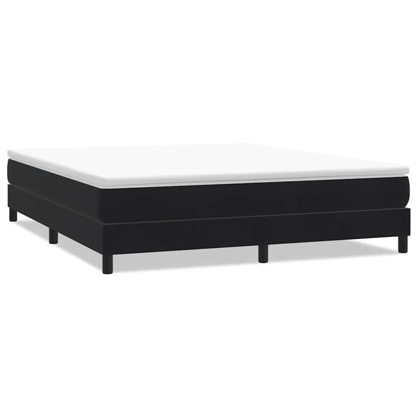 Boxspringbett Schwarz 180x210 cm Samt