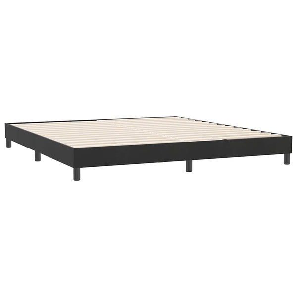 Boxspringbett Schwarz 180x210 cm Samt